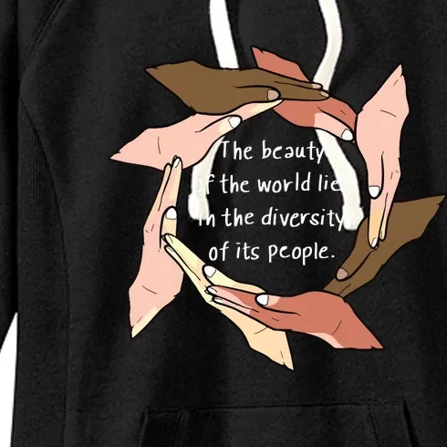 Beauty In Diversity AntiRacist Women's Fleece Hoodie