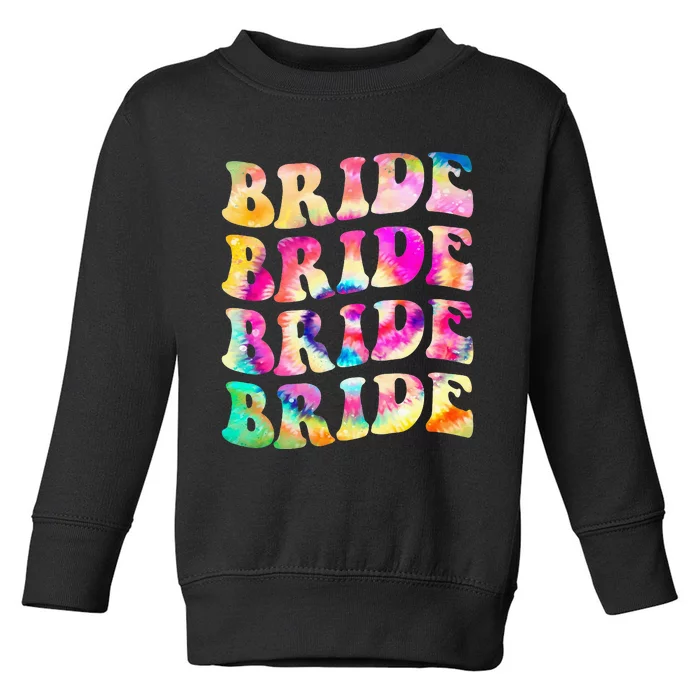 Bride I Do Crew Retro Bachelorette Party Toddler Sweatshirt