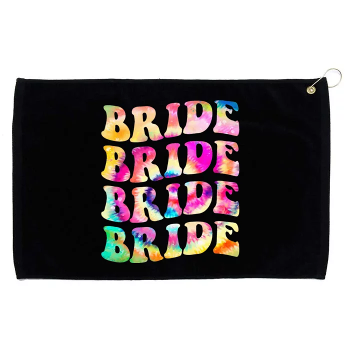 Bride I Do Crew Retro Bachelorette Party Grommeted Golf Towel