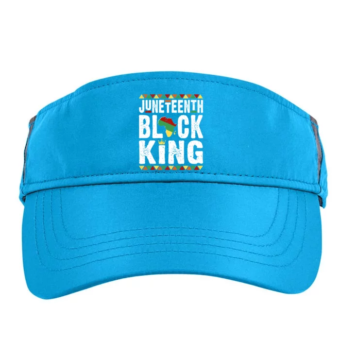 Black Independence Day African Black Melanin King Juneteenth Gift Adult Drive Performance Visor