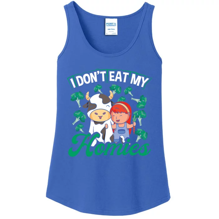 Backprint I Don T Eat My Homies Veganism Gift Ladies Essential Tank