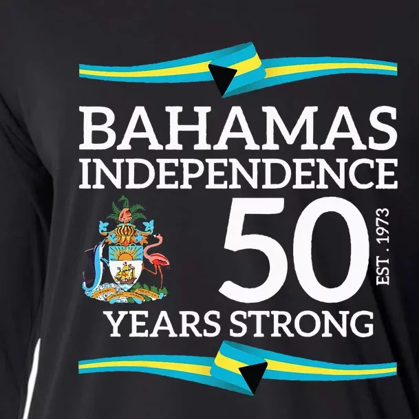 Bahamas Independence Day Bahamas 50th Celebration Cooling Performance Long Sleeve Crew