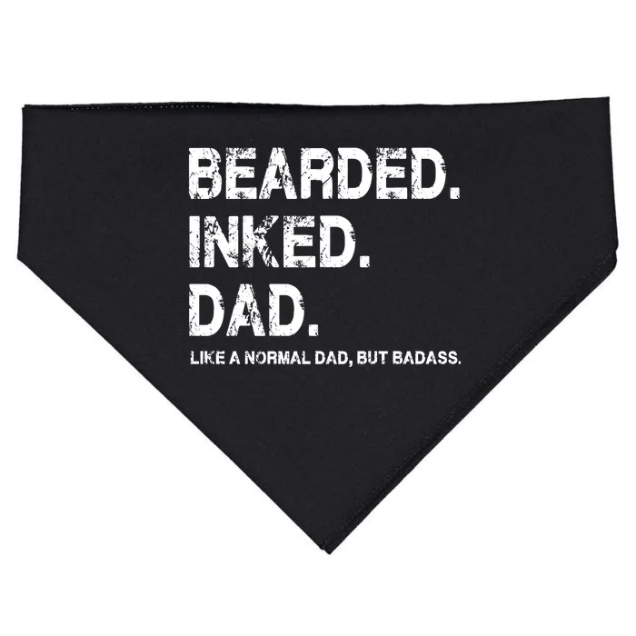 Bearded Inked Dad Like A Normal Dad USA-Made Doggie Bandana