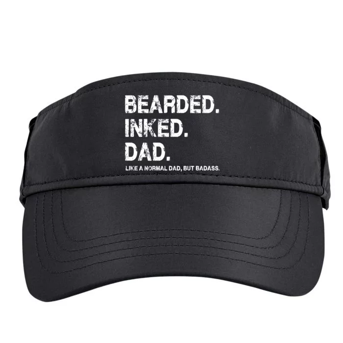 Bearded Inked Dad Like A Normal Dad Adult Drive Performance Visor