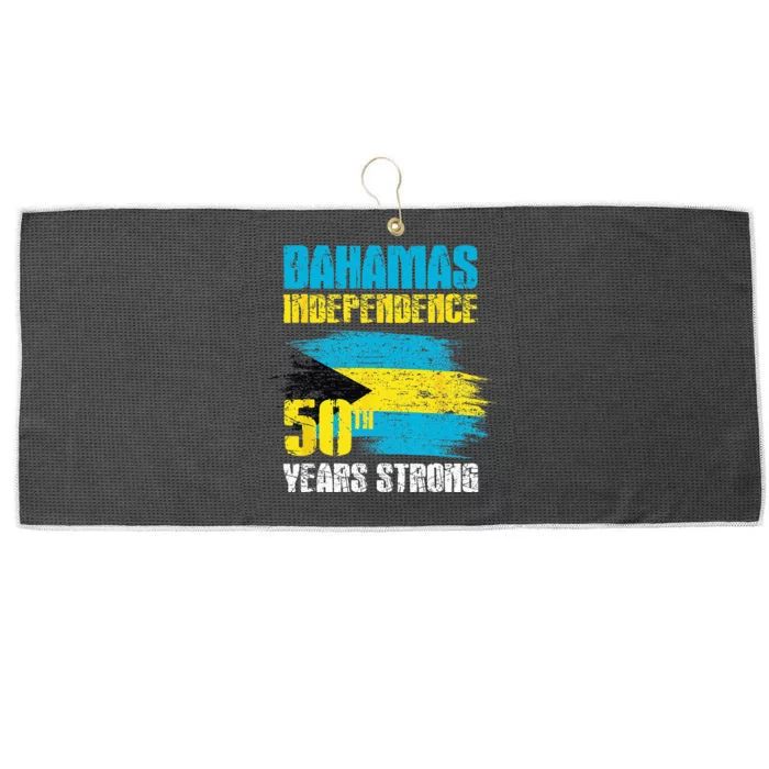 Bahamas Independence Day Bahamas 50th celebration Large Microfiber Waffle Golf Towel