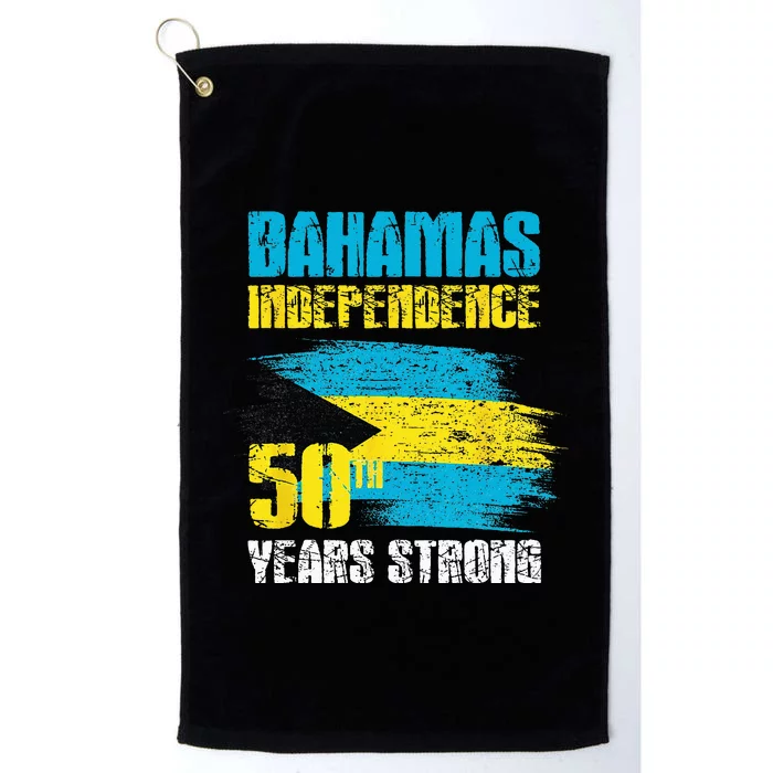 Bahamas Independence Day Bahamas 50th celebration Platinum Collection Golf Towel