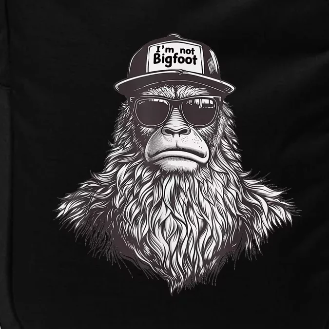 Bigfoot In Disguise Sunglasses Trucker Hat IM Not Sasquatch Impact Tech Backpack