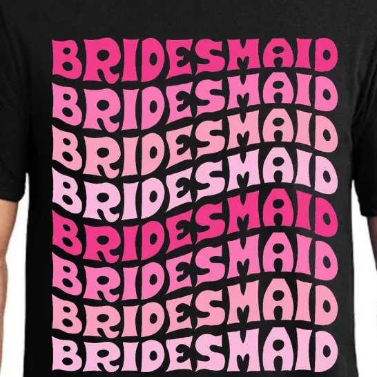 Bridesmaid I Do Crew Retro Bachelorette Party Bridesmaids Pajama Set