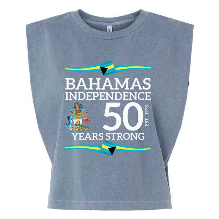 Bahamas Independence Day Bahamas 50th Celebration Garment-Dyed Women's Muscle Tee