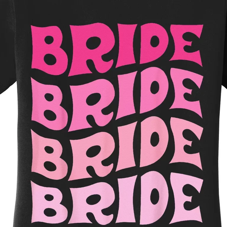 Bride I Do Crew Retro Bachelorette Party Bride Bridesmaids Women's T-Shirt