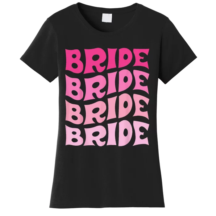 Bride I Do Crew Retro Bachelorette Party Bride Bridesmaids Women's T-Shirt