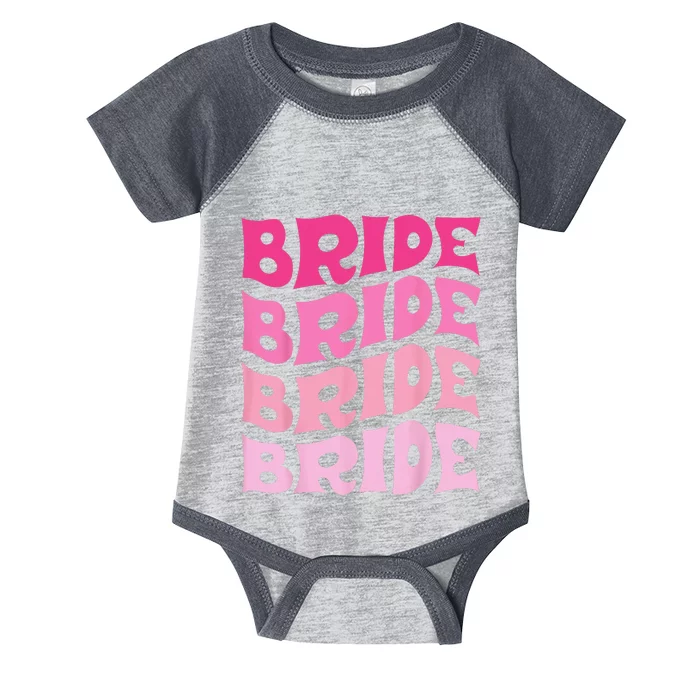 Bride I Do Crew Retro Bachelorette Party Bride Bridesmaids Infant Baby Jersey Bodysuit