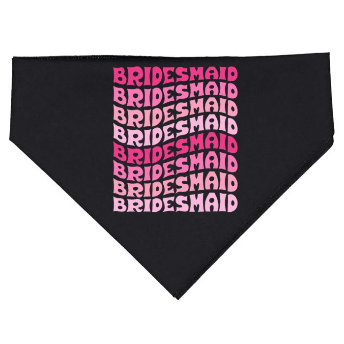 Bridesmaid I Do Crew Retro Bachelorette Party Bridesmaids USA-Made Doggie Bandana