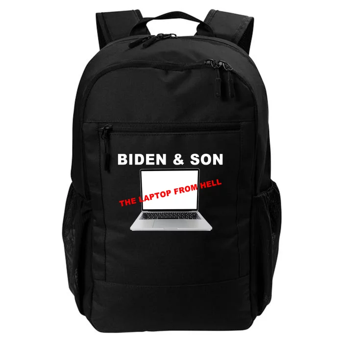 Biden And Son The Laptop From Hell Anti Biden Daily Commute Backpack