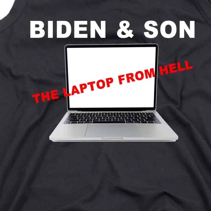 Biden And Son The Laptop From Hell Anti Biden Tank Top