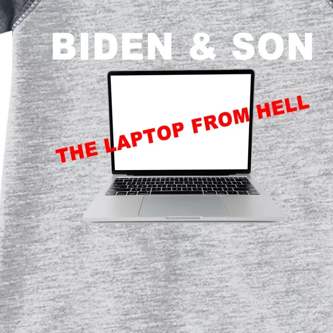 Biden And Son The Laptop From Hell Anti Biden Infant Baby Jersey Bodysuit