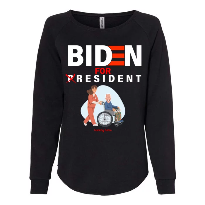 Biden For Resident Funny Trump 2020 President Womens California Wash Sweatshirt