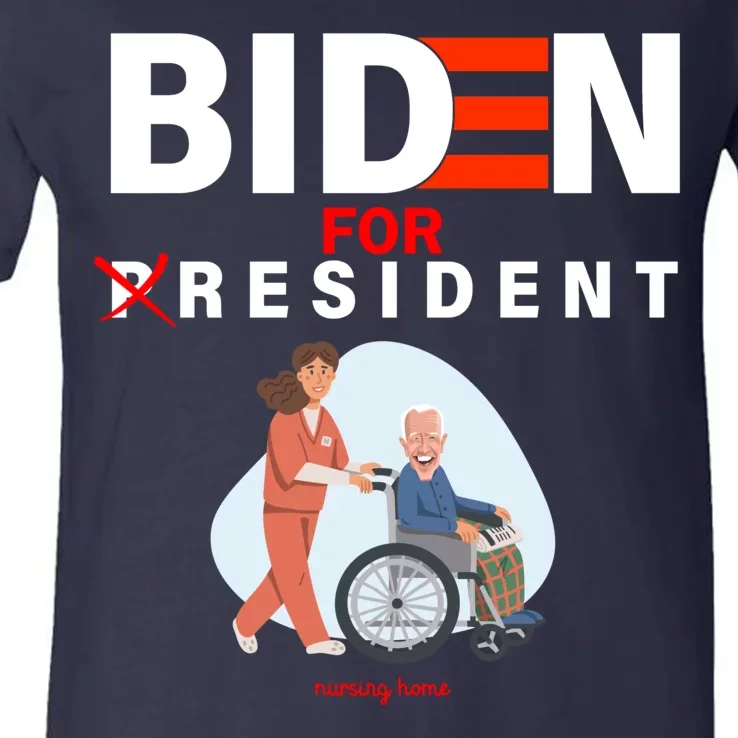 Biden For Resident Funny Trump 2020 President V-Neck T-Shirt