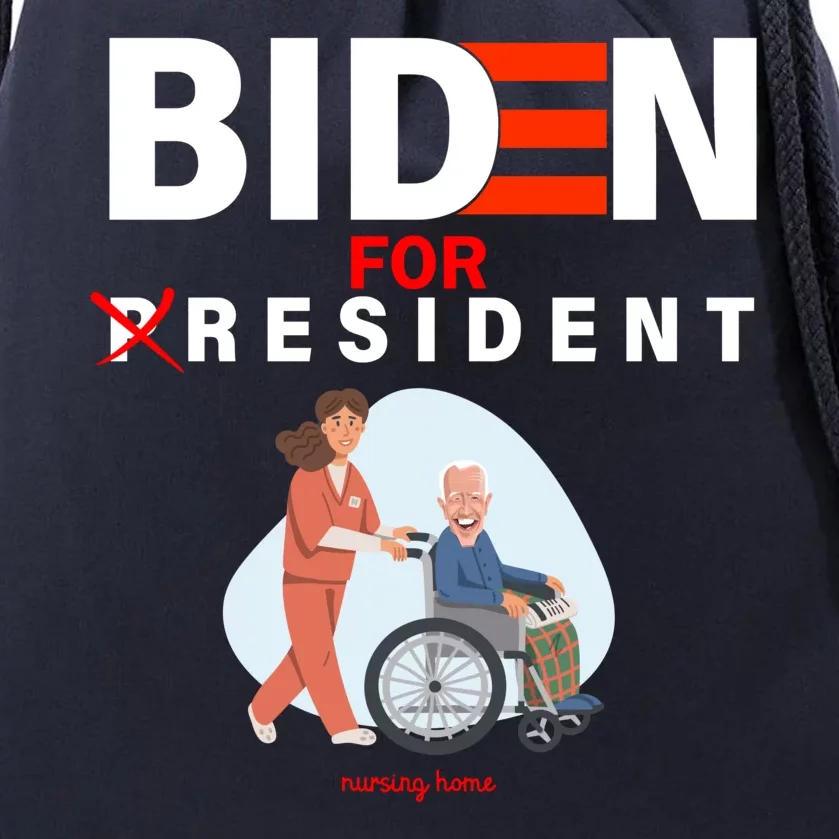 Biden For Resident Funny Trump 2020 President Drawstring Bag