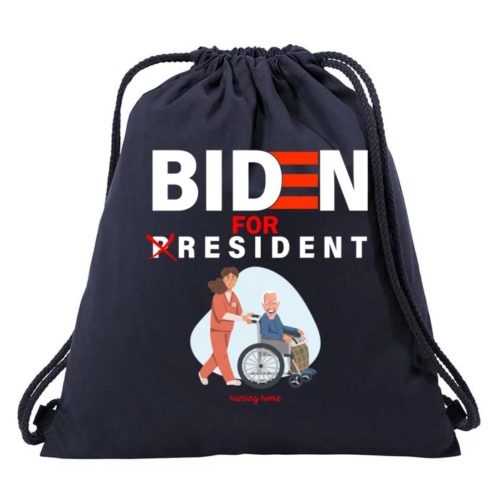 Biden For Resident Funny Trump 2020 President Drawstring Bag