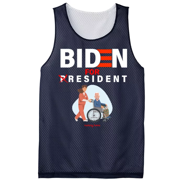 Biden For Resident Funny Trump 2020 President Mesh Reversible Basketball Jersey Tank