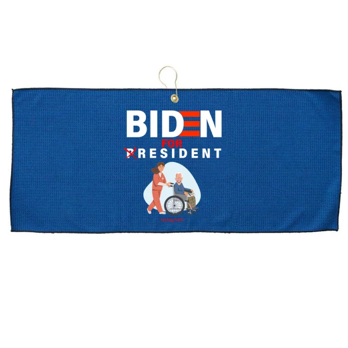 Biden For Resident Funny Trump 2020 President Large Microfiber Waffle Golf Towel