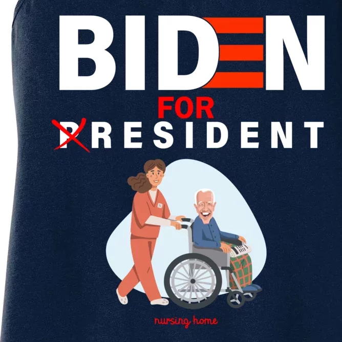 Biden For Resident Funny Trump 2020 President Women's Racerback Tank