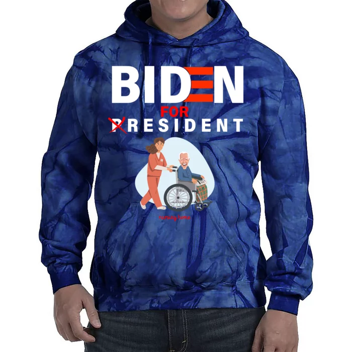 Biden For Resident Funny Trump 2020 President Tie Dye Hoodie