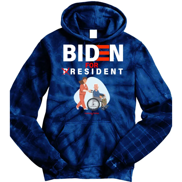 Biden For Resident Funny Trump 2020 President Tie Dye Hoodie