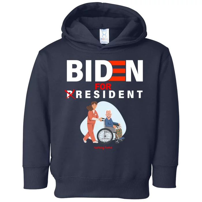 Biden For Resident Funny Trump 2020 President Toddler Hoodie