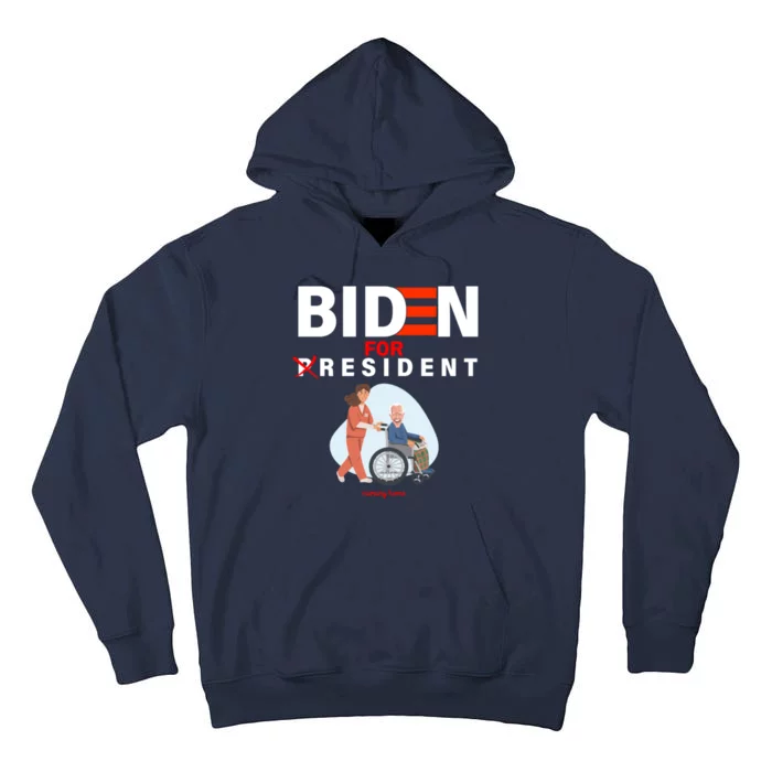 Biden For Resident Funny Trump 2020 President Tall Hoodie