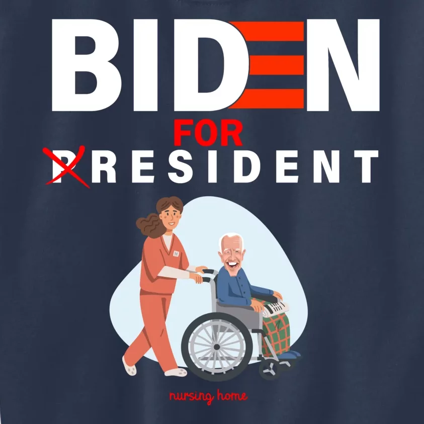 Biden For Resident Funny Trump 2020 President Kids Sweatshirt