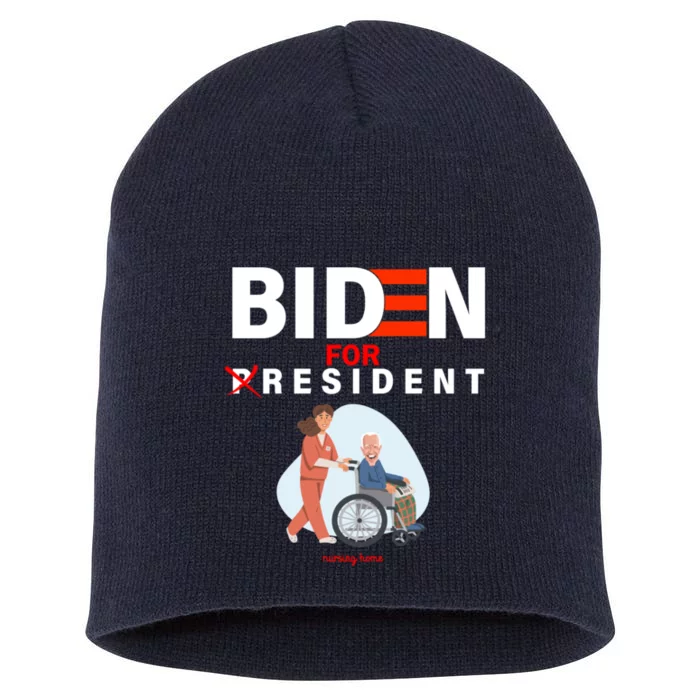 Biden For Resident Funny Trump 2020 President Short Acrylic Beanie