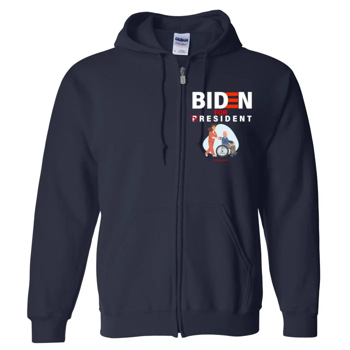 Biden For Resident Funny Trump 2020 President Full Zip Hoodie