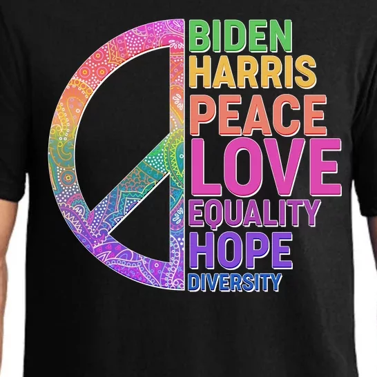 Biden Harris Peace Love Equality Hope Diversity Pajama Set