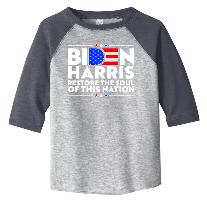 Biden Harris Restore The Soul Of This Nation Toddler Fine Jersey T-Shirt