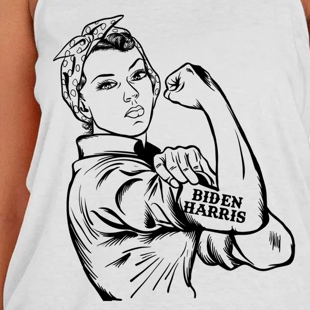 Biden Harris women we can do it Women's Knotted Racerback Tank