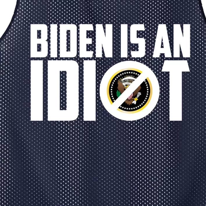 Biden Is An Idiot Mesh Reversible Basketball Jersey Tank