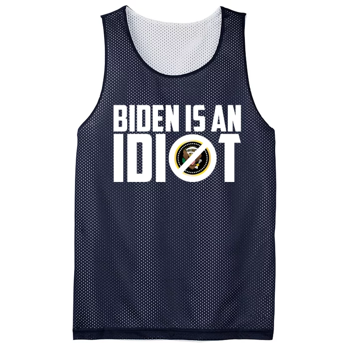 Biden Is An Idiot Mesh Reversible Basketball Jersey Tank