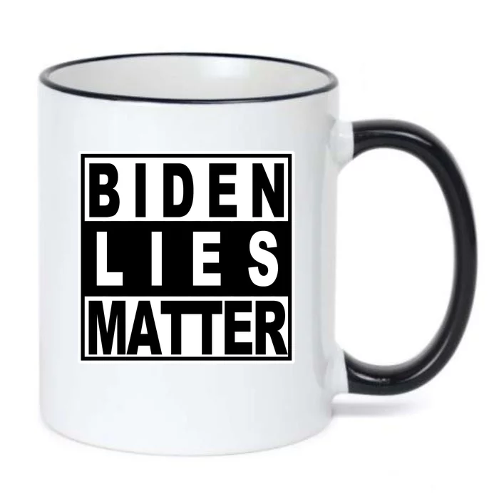 Biden Lies Matter Black Color Changing Mug