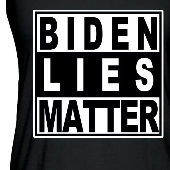 Biden Lies Matter Ladies Essential Flowy Tank