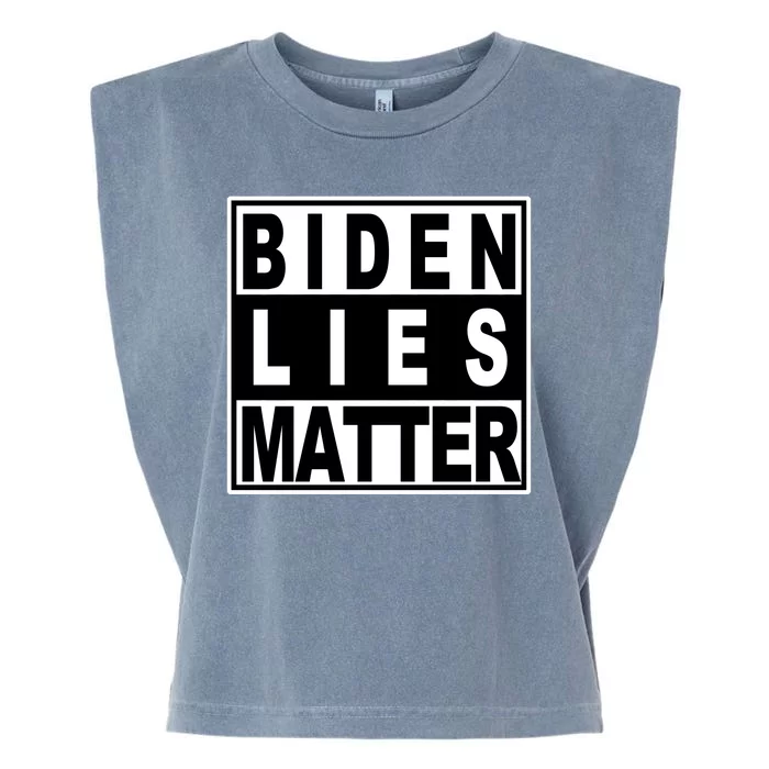 Biden Lies Matter Garment-Dyed Women's Muscle Tee