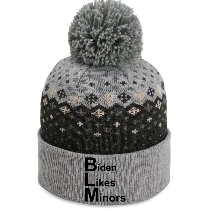 Biden Likes Minors BLM The Baniff Cuffed Pom Beanie