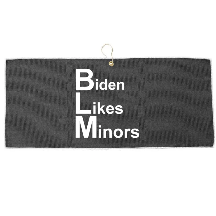 Biden Likes Minors BLM Large Microfiber Waffle Golf Towel