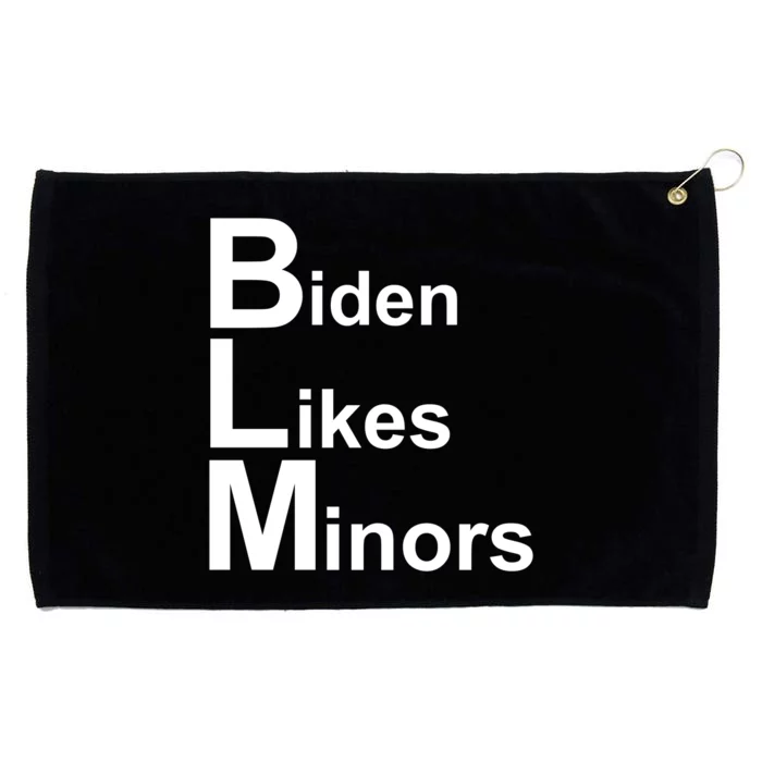 Biden Likes Minors BLM Grommeted Golf Towel