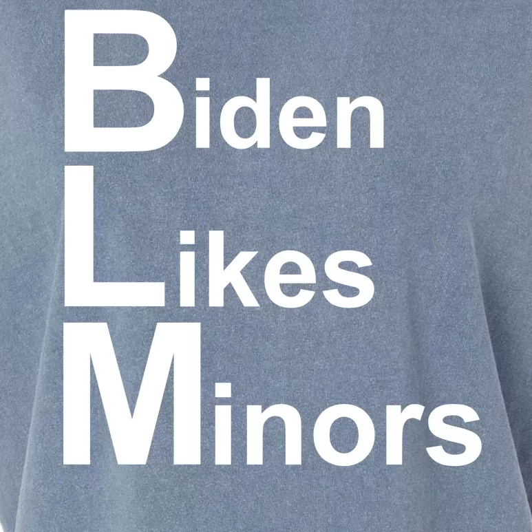 Biden Likes Minors BLM Garment-Dyed Women's Muscle Tee