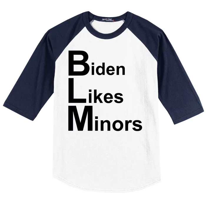 Biden Likes Minors BLM Baseball Sleeve Shirt