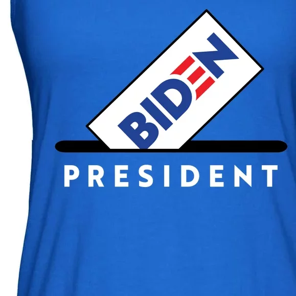 Biden President Vote For Biden Ladies Essential Flowy Tank