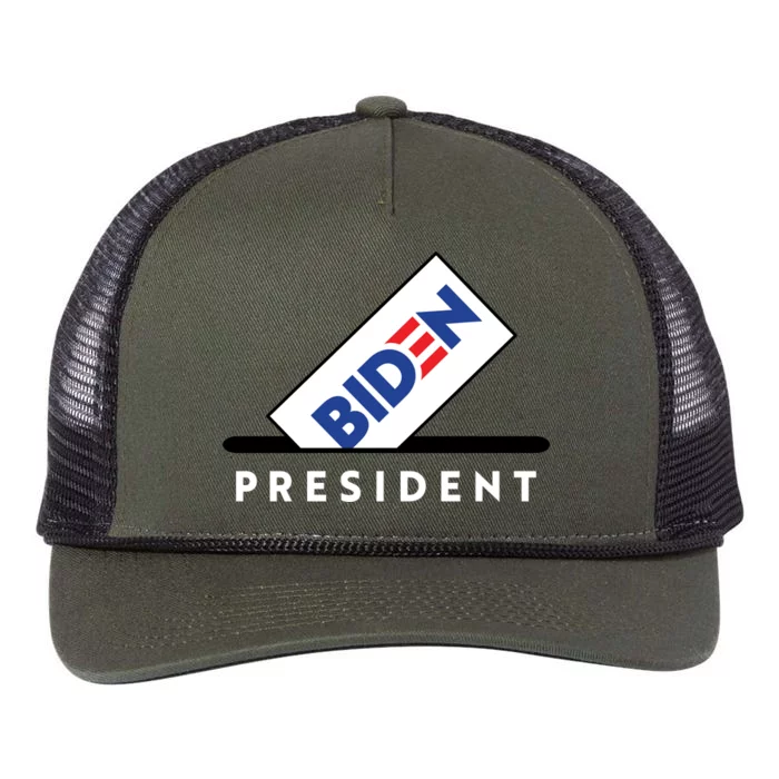 Biden President Vote For Biden Retro Rope Trucker Hat Cap