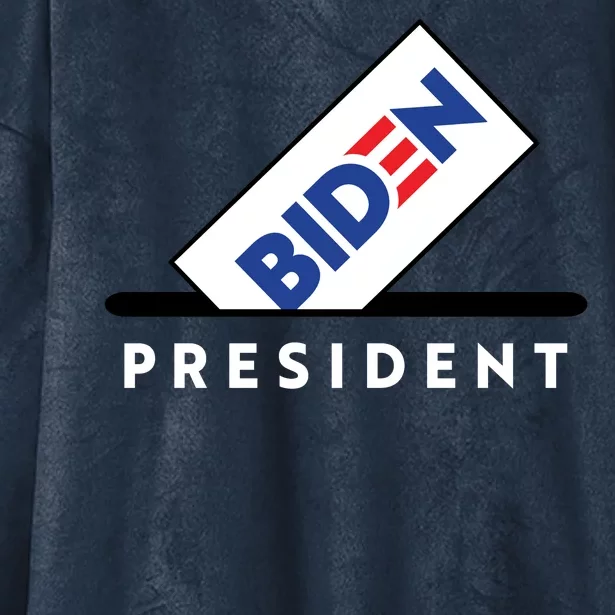 Biden President Vote For Biden Hooded Wearable Blanket